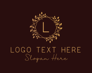 Luxury Wreath Ornament logo