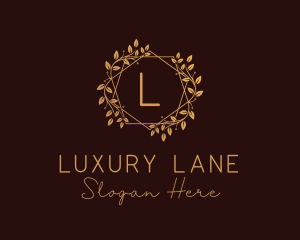 Luxury Wreath Ornament logo design