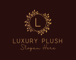 Luxury Wreath Ornament logo design