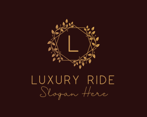 Luxury Wreath Ornament logo design