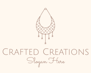 Wall Hanging Macrame Basket logo design