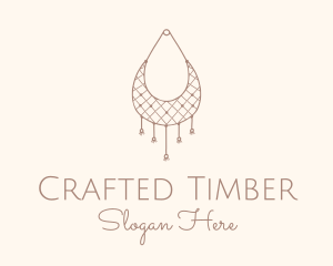 Wall Hanging Macrame Basket logo design