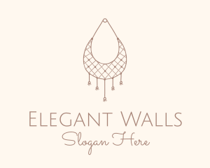 Wall Hanging Macrame Basket logo design