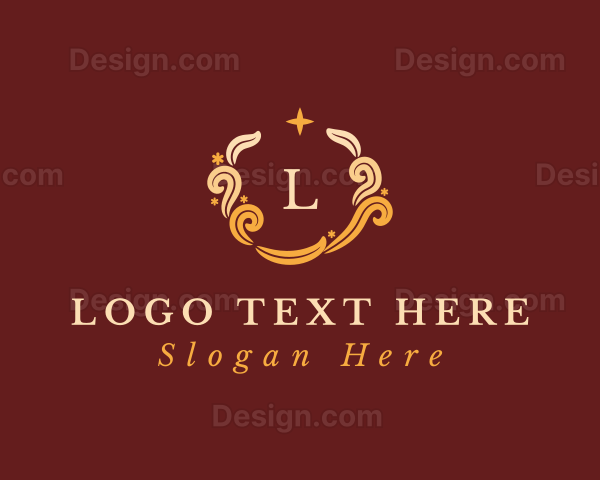 Golden Wedding Luxury Logo