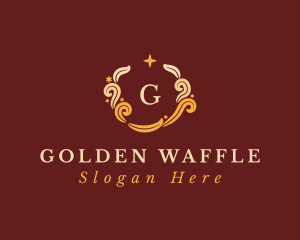 Golden Wedding Luxury  logo design