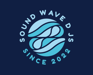 Water Wave Droplet logo design