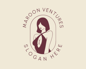 Maroon Sexy Swimsuit logo