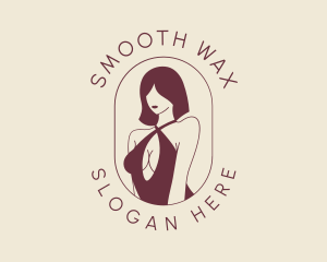 Maroon Sexy Swimsuit logo design