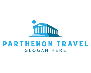 Parthenon Greek Temple logo