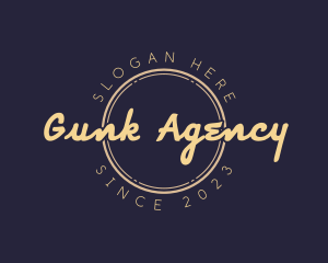 Elegant Script Agency logo design