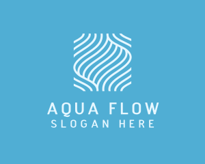 Fluid Aquatic Wave  logo design