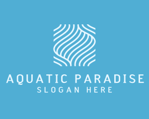 Fluid Aquatic Wave  logo design