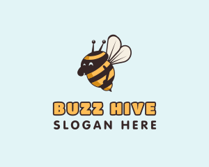 Fun Bumblebee Insect logo