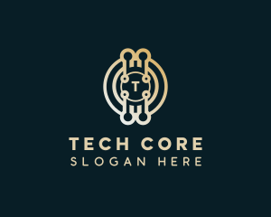 Crypto Currency Blockchain logo design