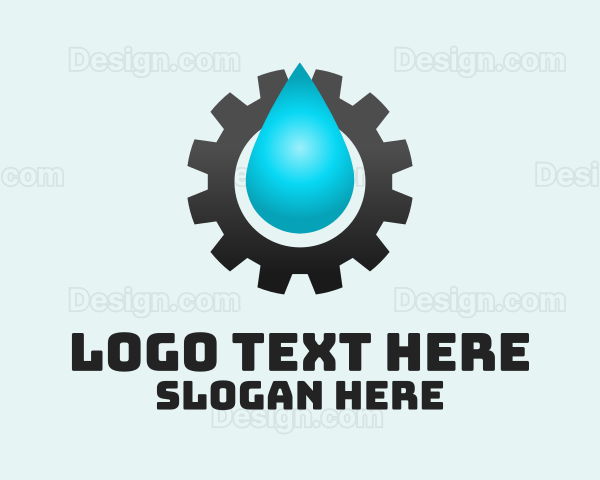 Oil Industrial Cog Logo