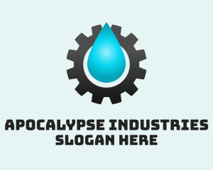 Oil Industrial Cog logo design