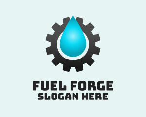 Oil Industrial Cog logo design