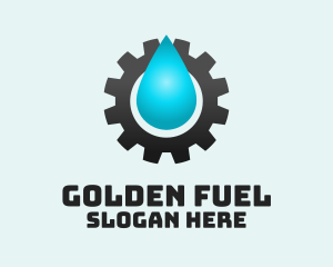 Oil Industrial Cog logo design