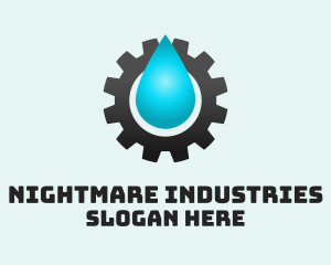 Oil Industrial Cog logo design