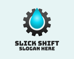 Oil Industrial Cog logo design