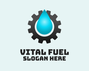 Oil Industrial Cog logo design