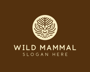 Wild Cat Line Art  logo design