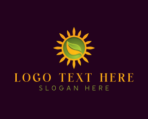  Ecology Sun Leaf logo