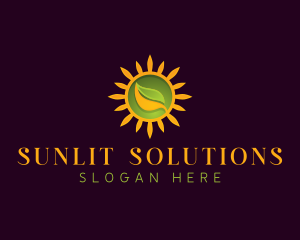  Ecology Sun Leaf logo