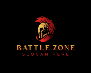 Spartan Gladiator Warrior logo design