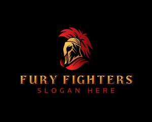 Spartan Gladiator Warrior logo design