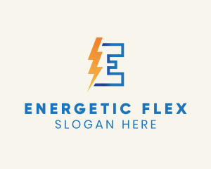 Lightning Bolt Electricity logo design