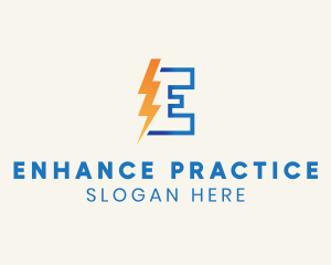 Lightning Bolt Electricity logo design