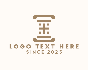 Ancient Cross Pillar Architecture logo