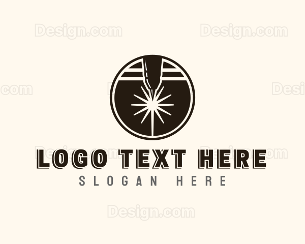 Industrial Factory Laser Logo