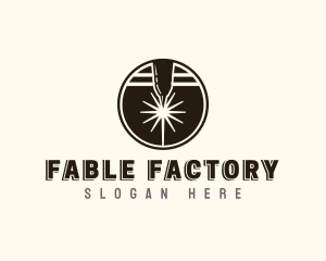 Industrial Factory Laser logo design