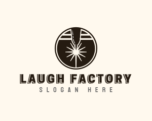 Industrial Factory Laser logo design