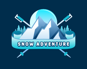 Winter Ski Mountain logo