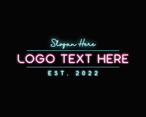 Modern Neon Wordmark logo