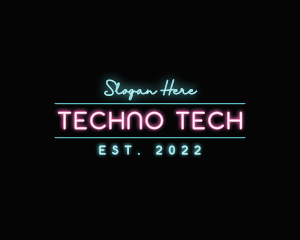 Modern Neon Wordmark logo