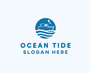 Ocean Sailboat Travel logo design