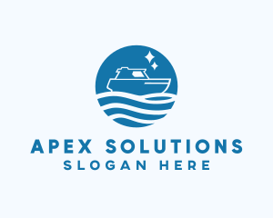 Ocean Sailboat Travel logo design