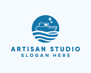 Ocean Sailboat Travel logo design