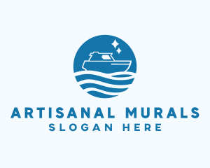 Ocean Sailboat Travel logo design