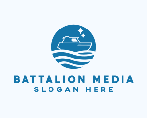 Ocean Sailboat Travel logo design