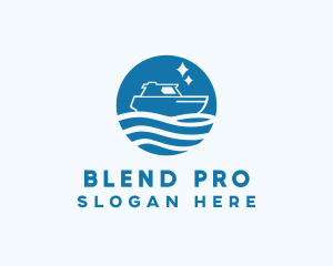 Ocean Sailboat Travel logo design