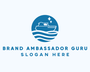 Ocean Sailboat Travel logo design