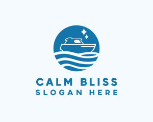 Ocean Sailboat Travel logo design