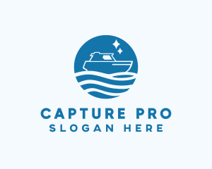 Ocean Sailboat Travel logo design