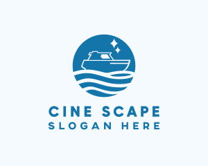 Ocean Sailboat Travel logo design