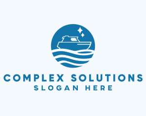 Ocean Sailboat Travel logo design